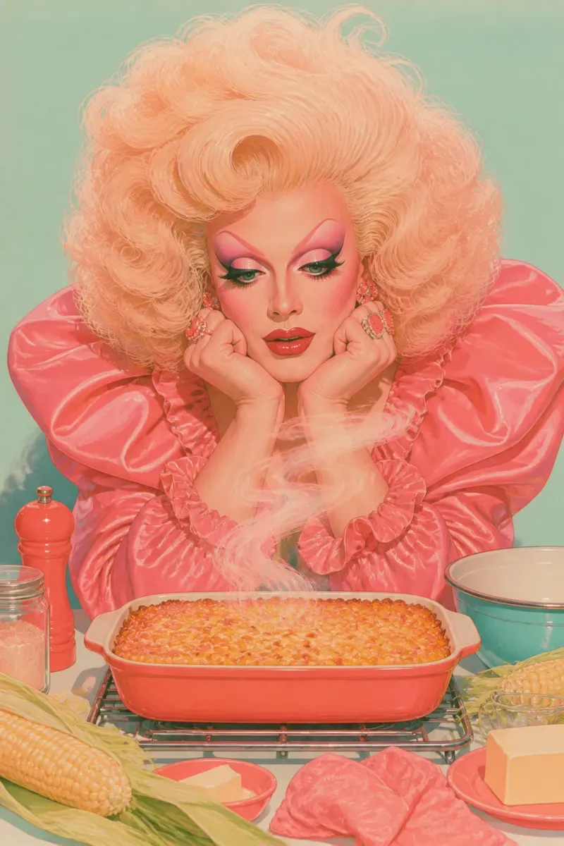 Outtake, corn bake