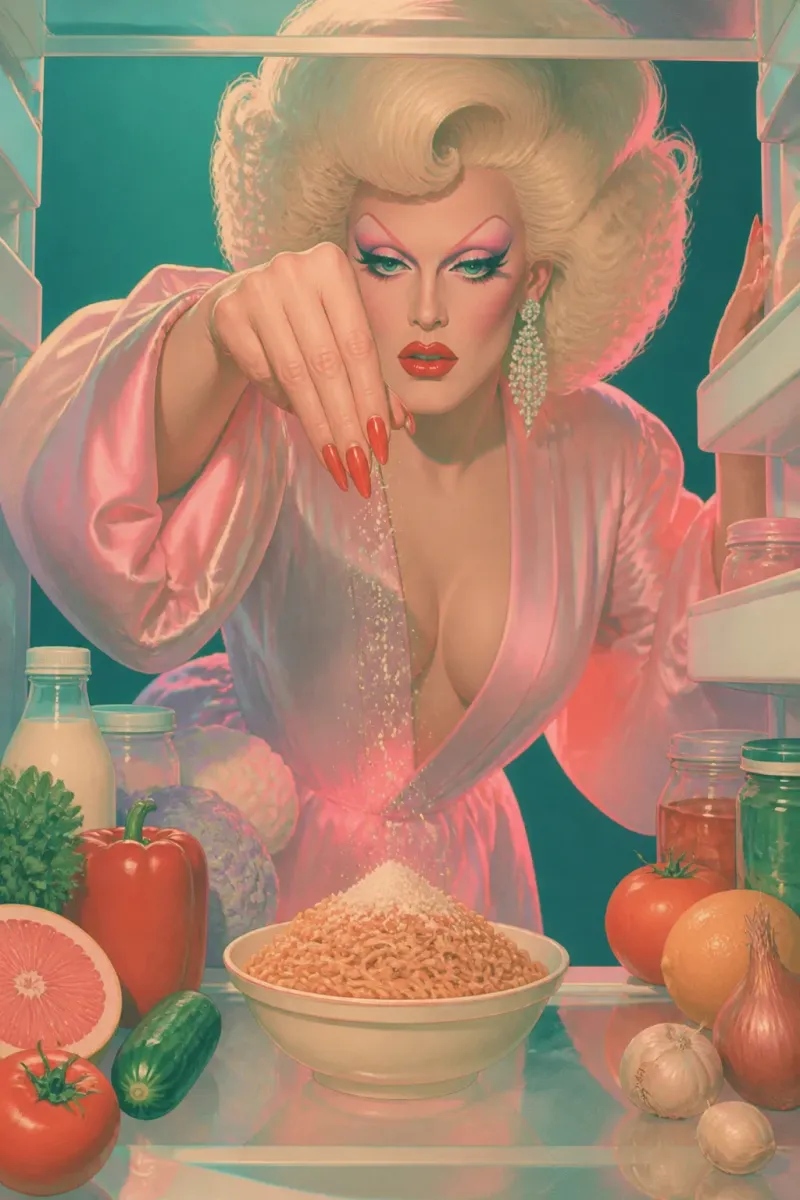 Outtake, peanut butter noodles