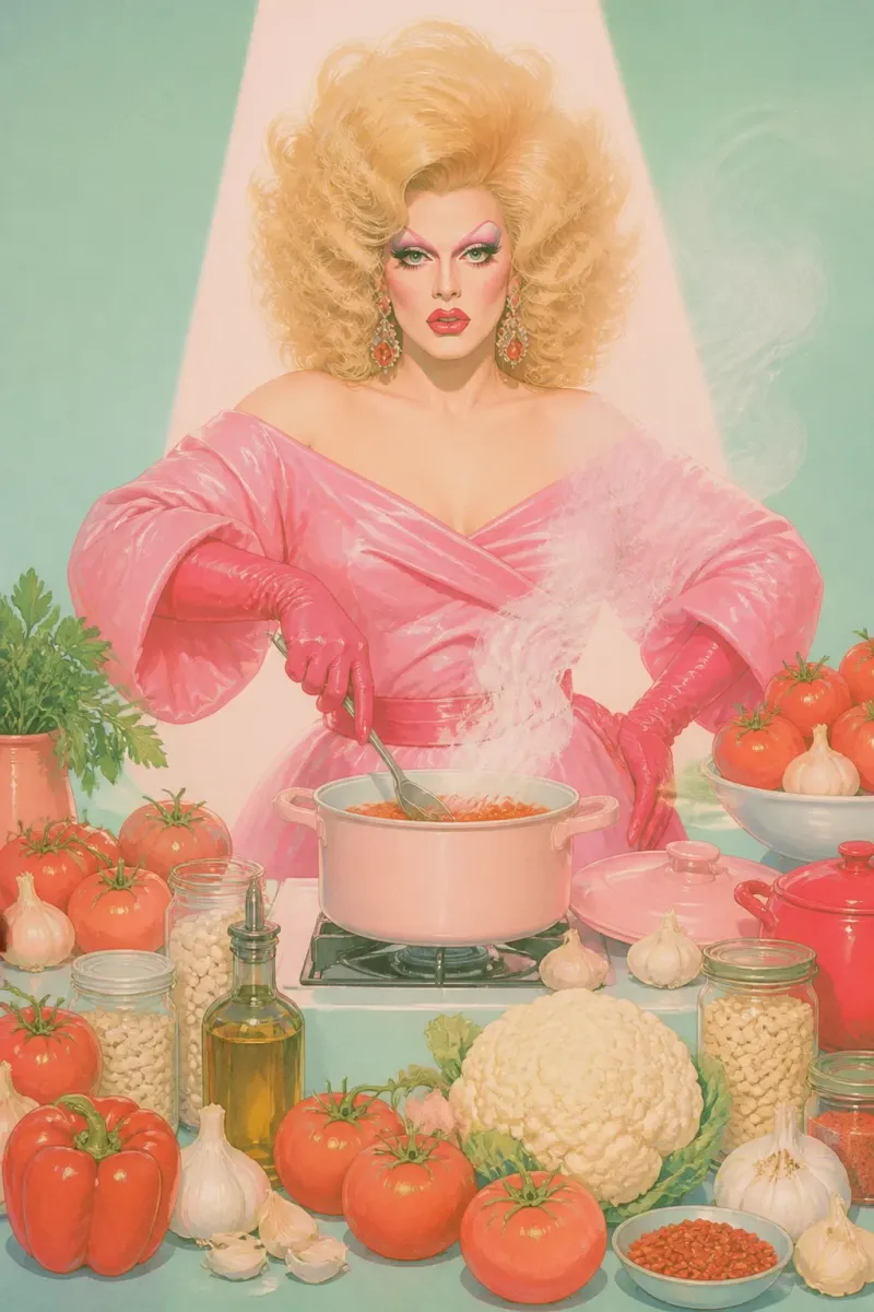 Outtake, white bean dip